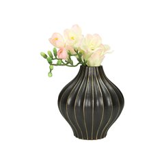 Schilliger Sélection  Vase en grès noir  14x14x15cm