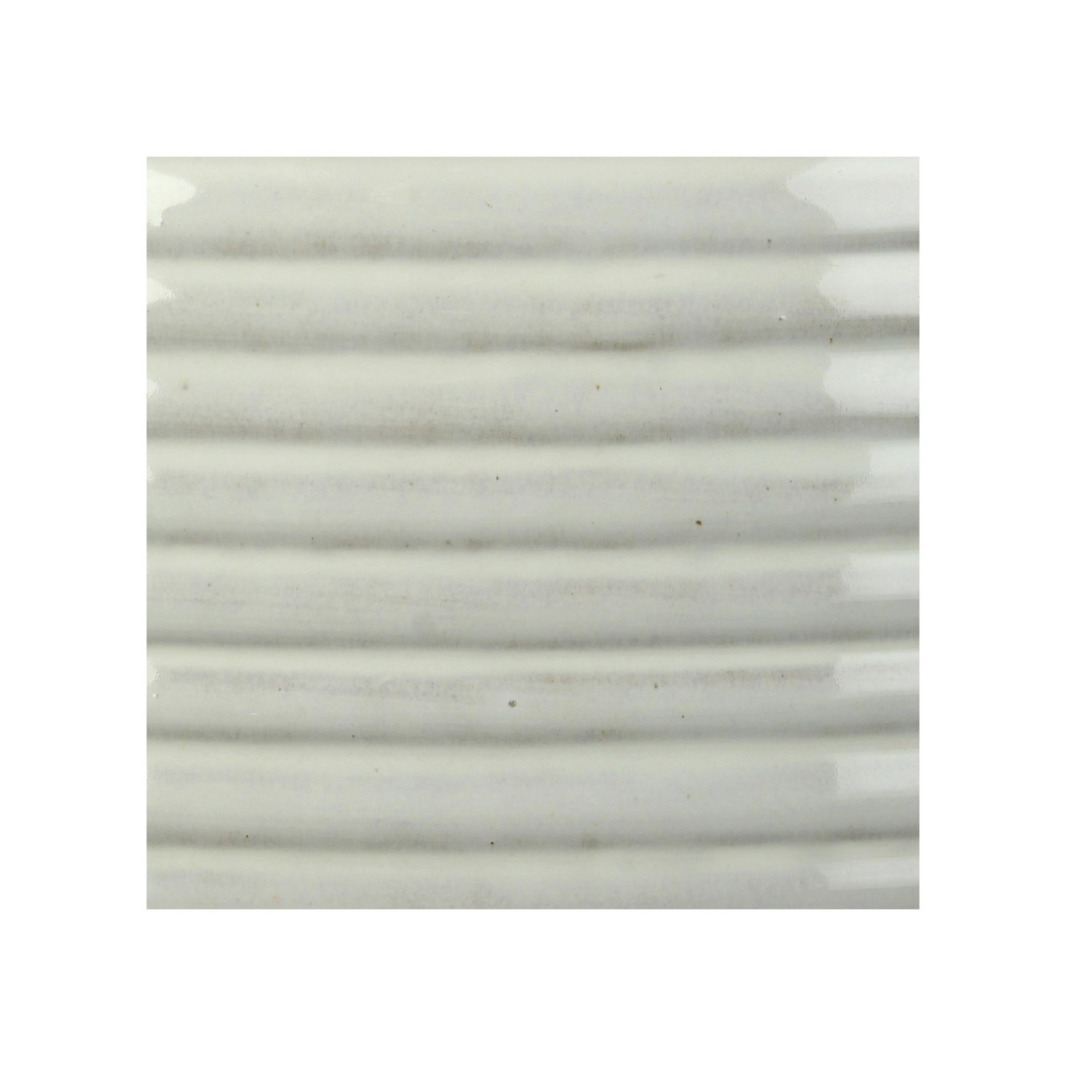 Schilliger Sélection  Vase en grès blanc  18x18x30cm
