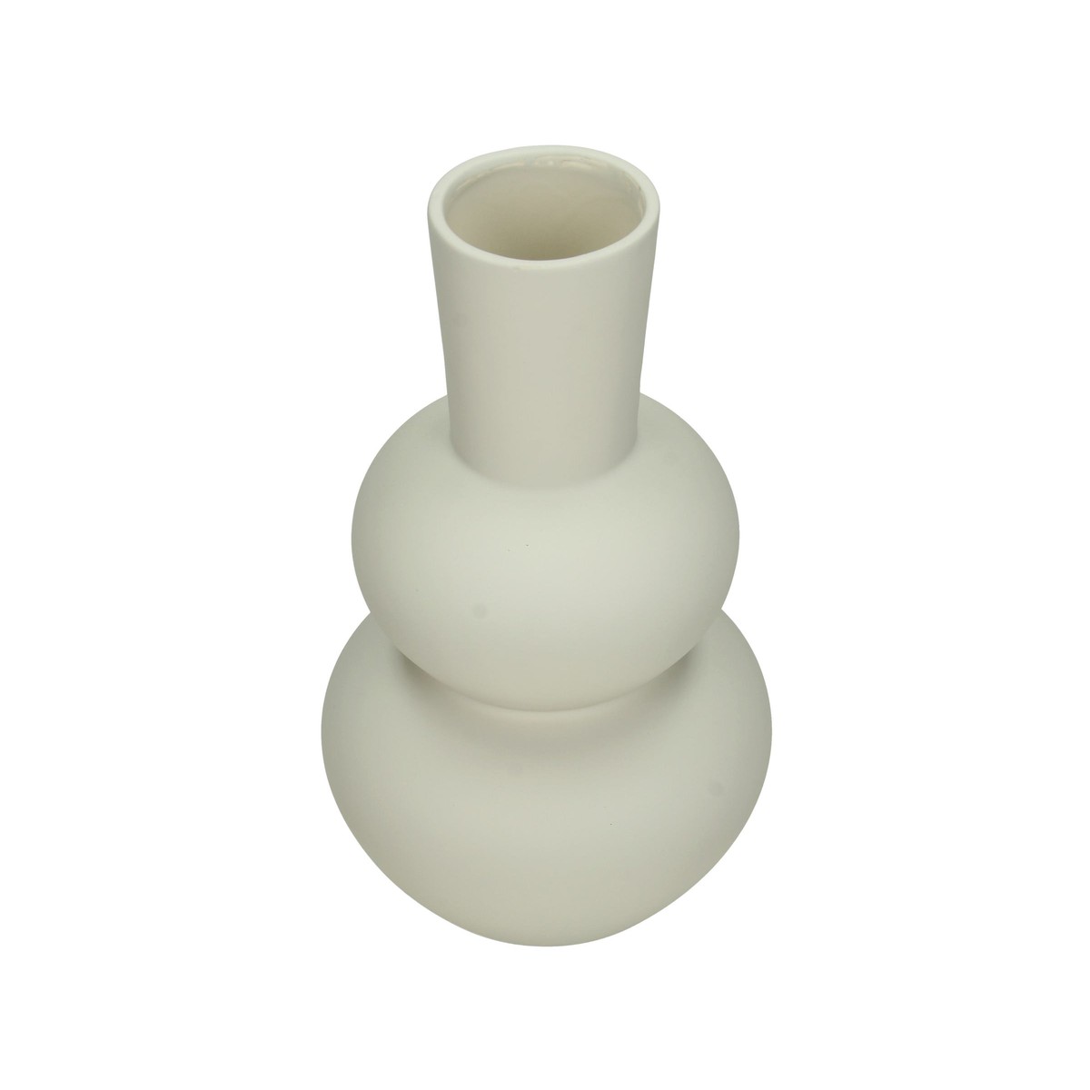 Schilliger Sélection  Vase en faïence ivoire  10.7x19.7cm