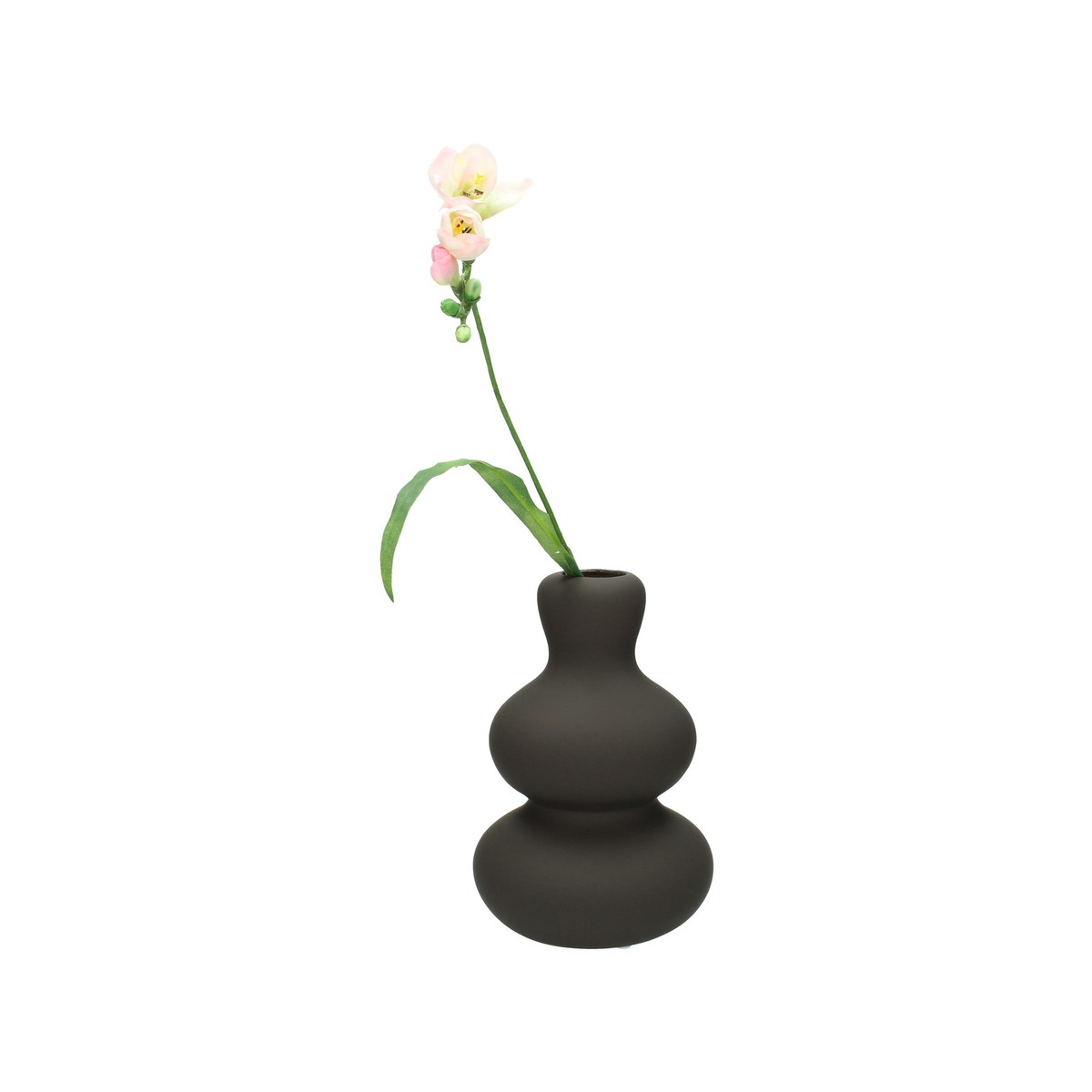 Schilliger Sélection  Vase en faïence marron  13.5x20.4cm