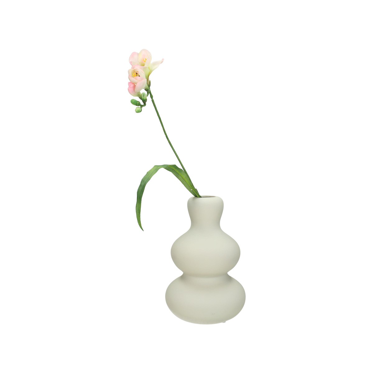Schilliger Sélection  Vase en faïence ivoire  13.5x20.4cm