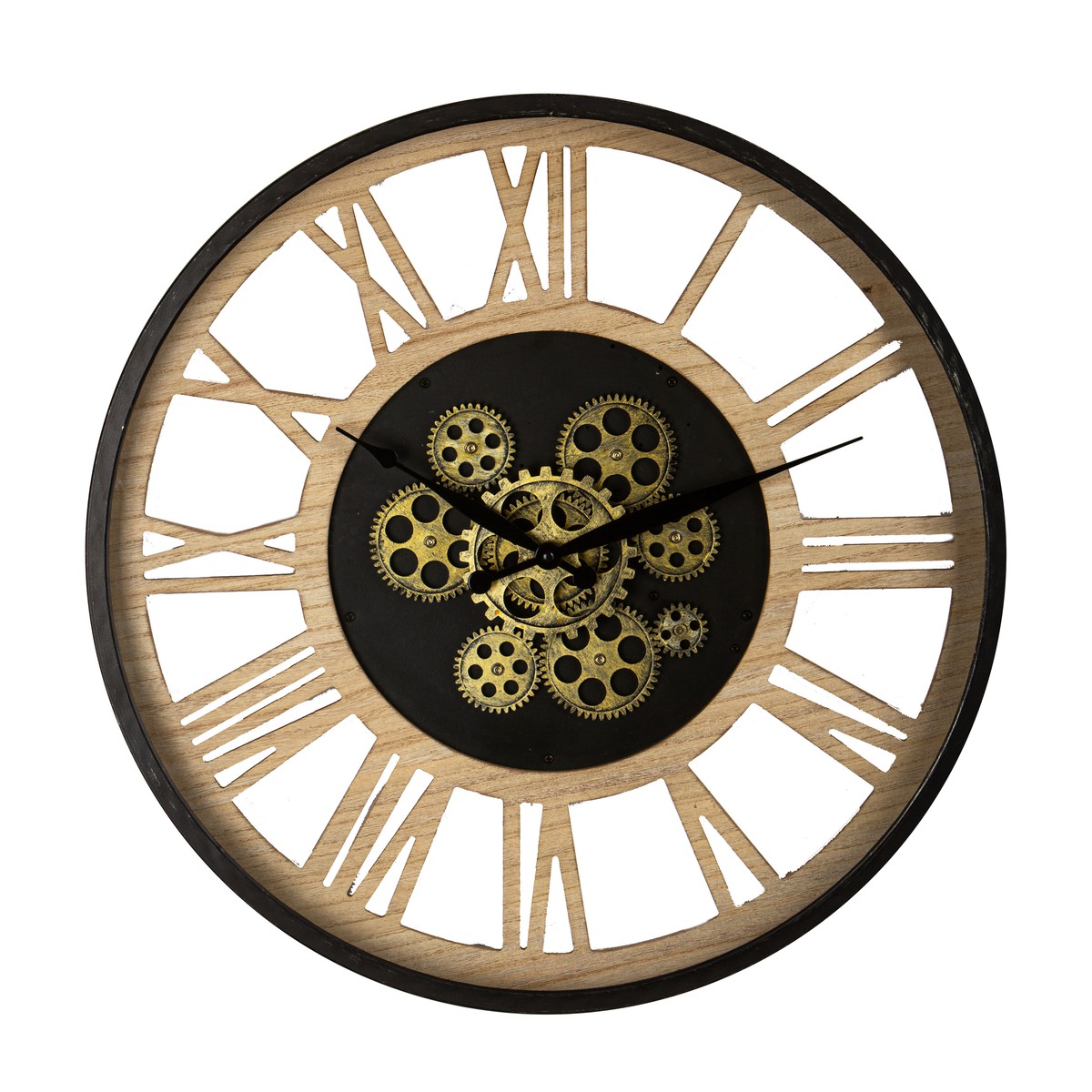   HORLOGE MECANISME BOIS METAL H310C57-0  57cm