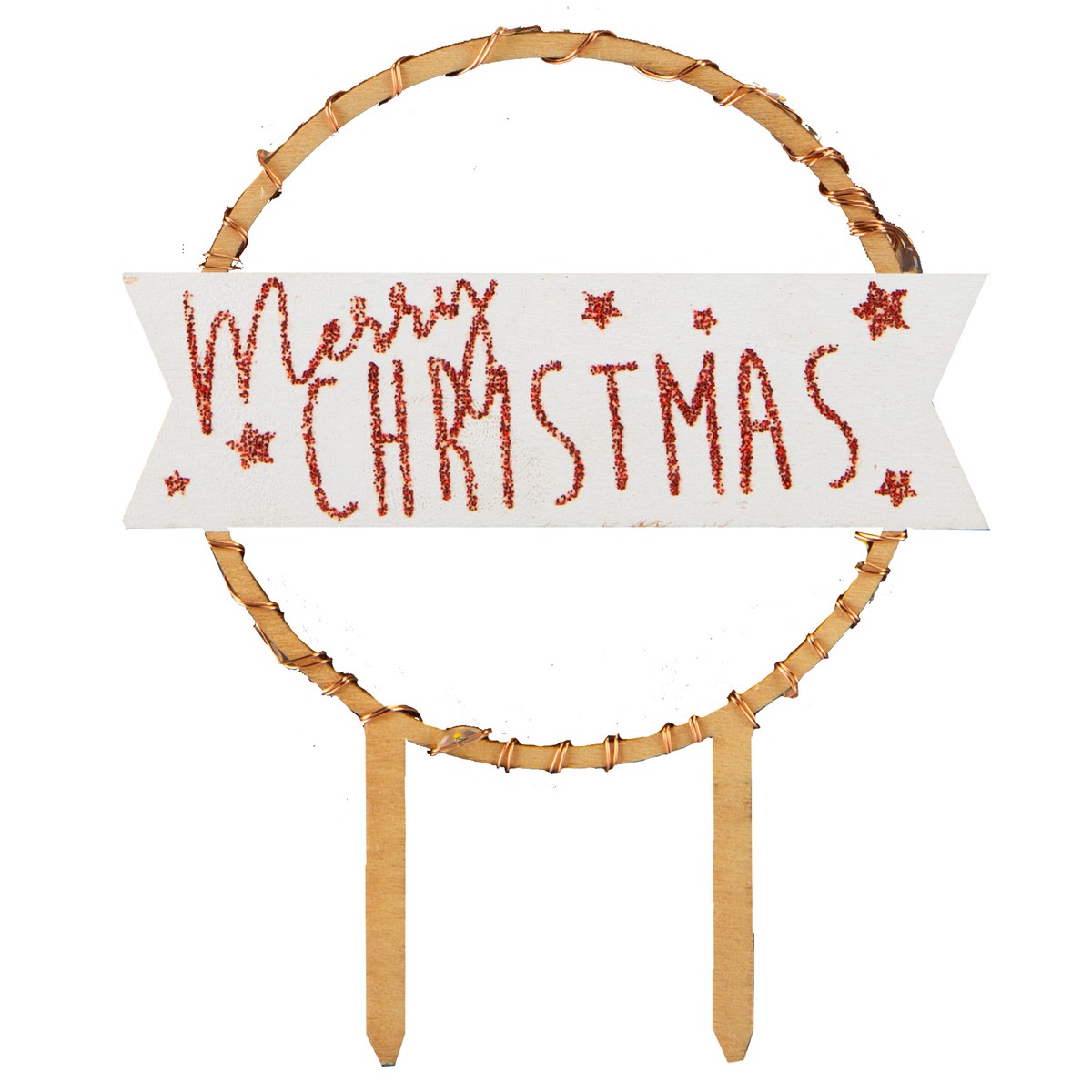 Scrapcooking  CAKE TOPPER LED MERRY CHRISTMAS SCR 244963  