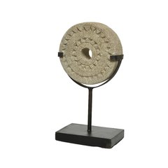 Schilliger Sélection  Pierre ronde sur socle  3.5x15x27.5cm