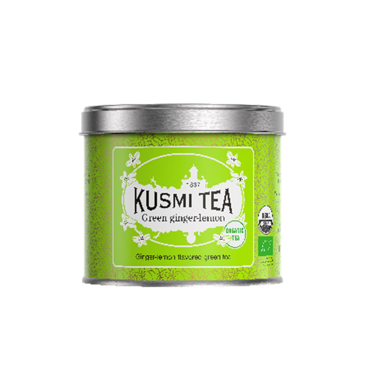 Kusmi Tea  Vert Gingembre Citron Bio - Boîte métal 100gr  100gr
