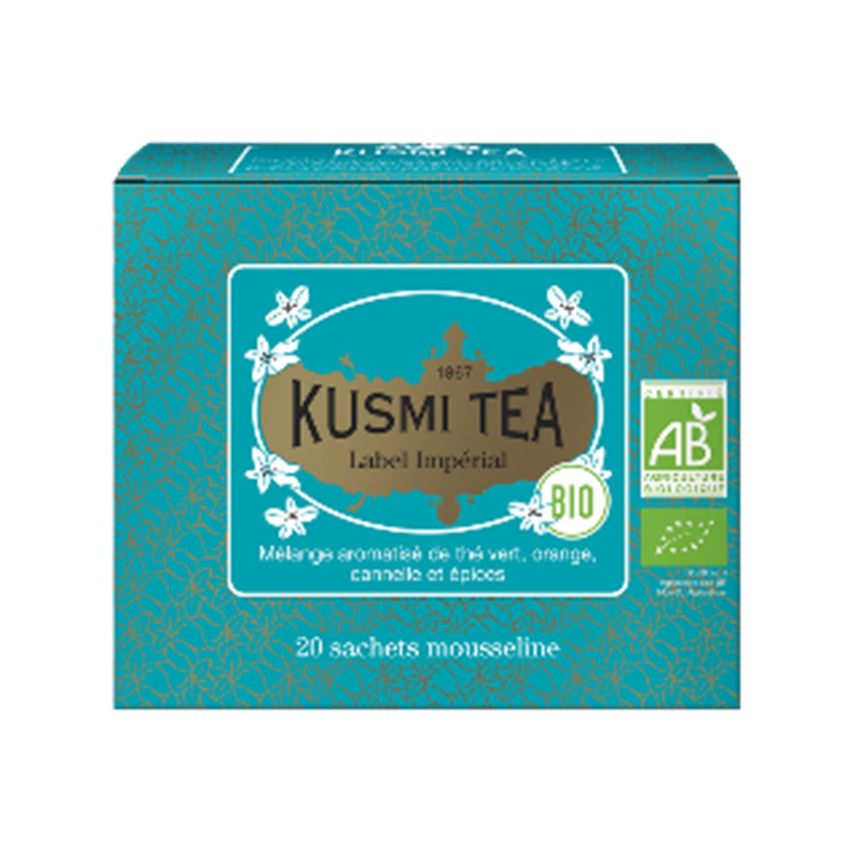Kusmi Tea  Label Impérial Bio - Etui 20 sachets mousseline - 40 gr  40gr