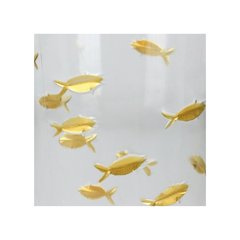 Schilliger Sélection  Verre poissons or en acrylique  9x9x15.3cm