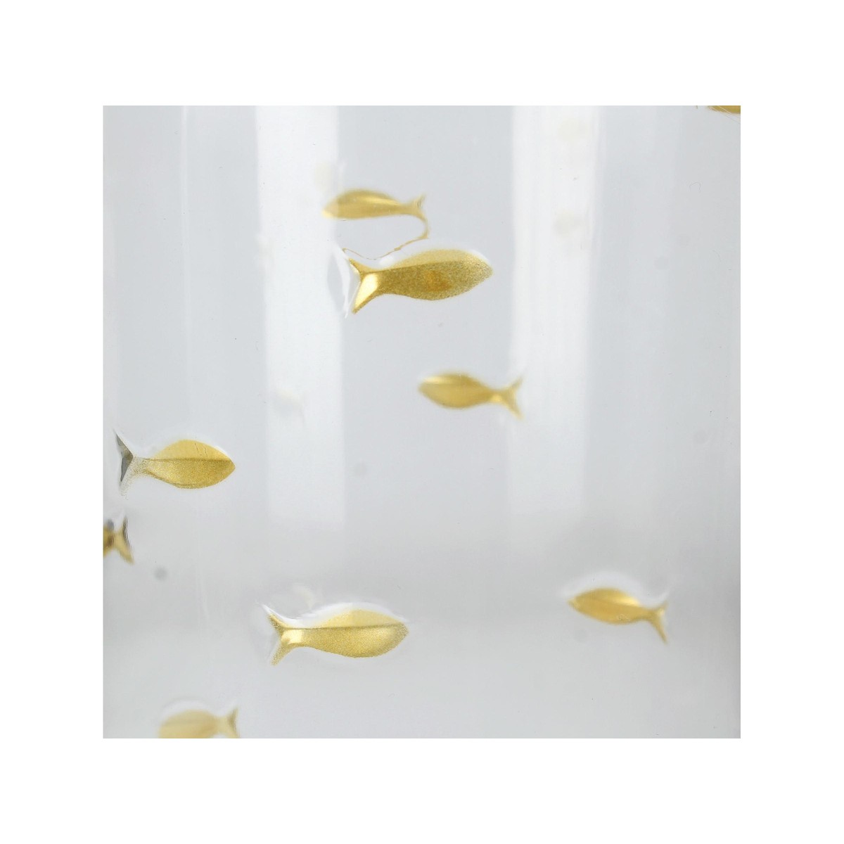 Schilliger Sélection  Pichet poissons or en acrylique  16.5x16.5x27.5cm