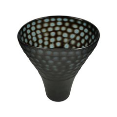 Schilliger Sélection  Vase en verre taillé pois  29x24x32cm