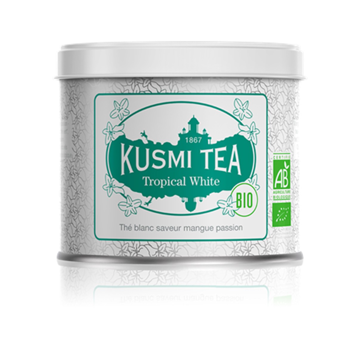 Kusmi Tea  Tropical White Bio - Boîte métal 90gr  90gr