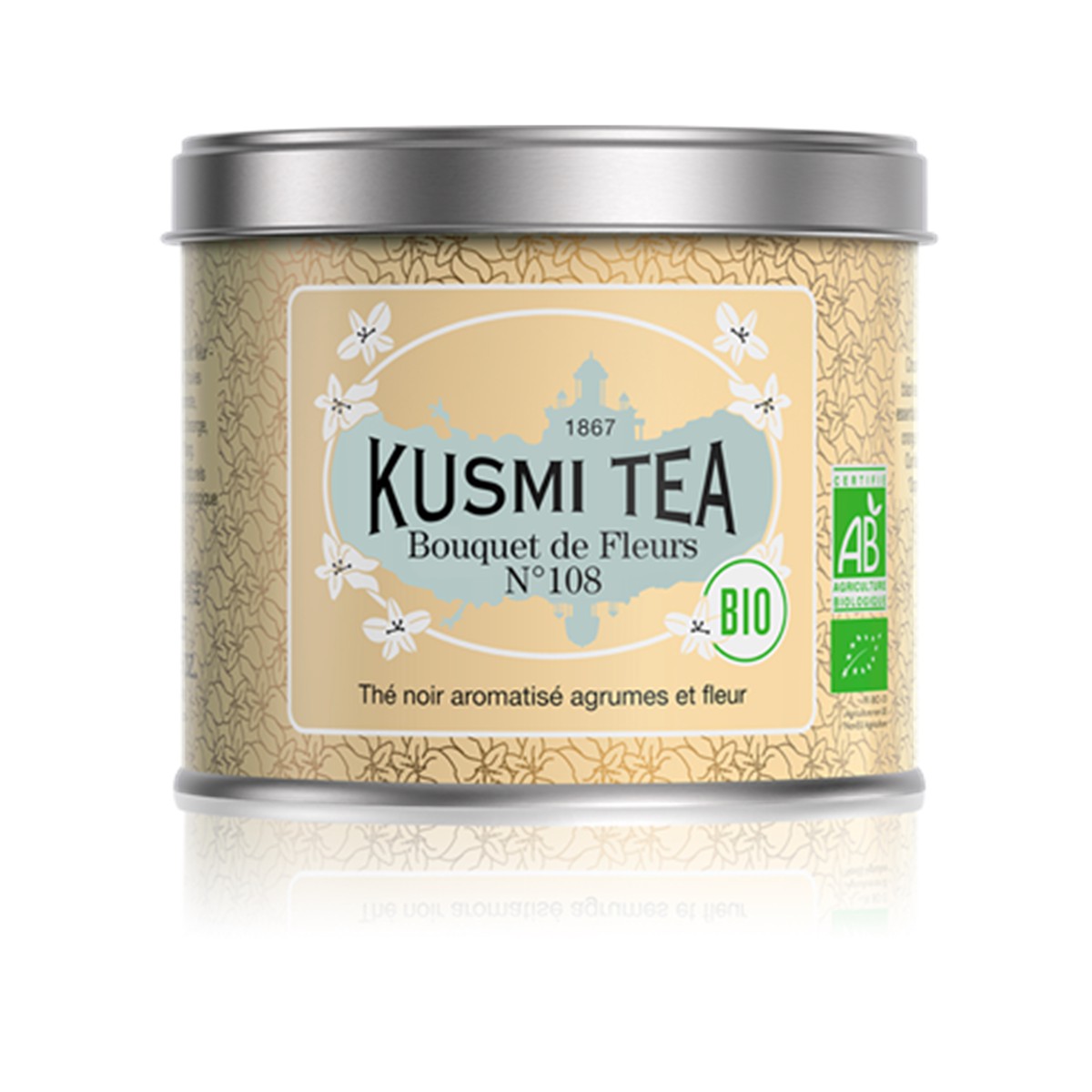 Kusmi Tea  Bouquet de Fleurs n°108 Bio - Boîte métal 100g  100gr