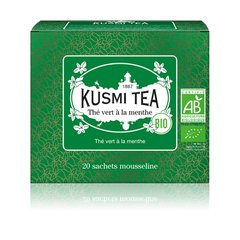Kusmi Tea  Thé Vert à la Menthe Bio - Etui 20 sachets mousseline - 40gr Sans couleur 40gr