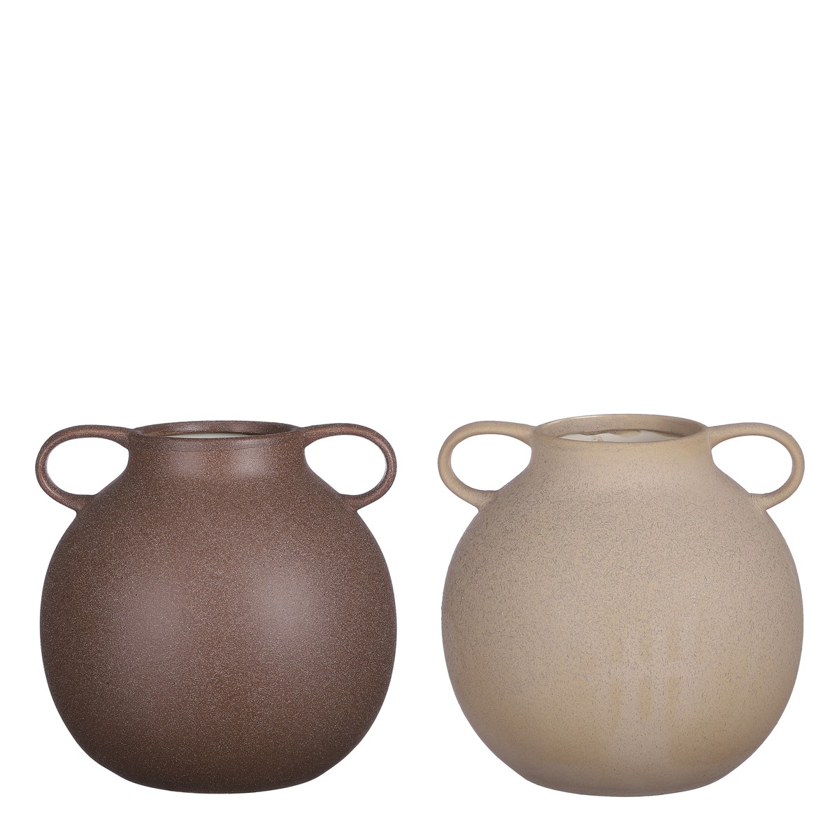 Schilliger Sélection  Vase boule marron  20x19,5x19cm