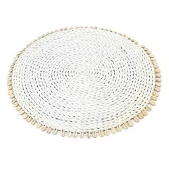 Bazar Bizar  Set de table Seagrass Shell blanc  38cm