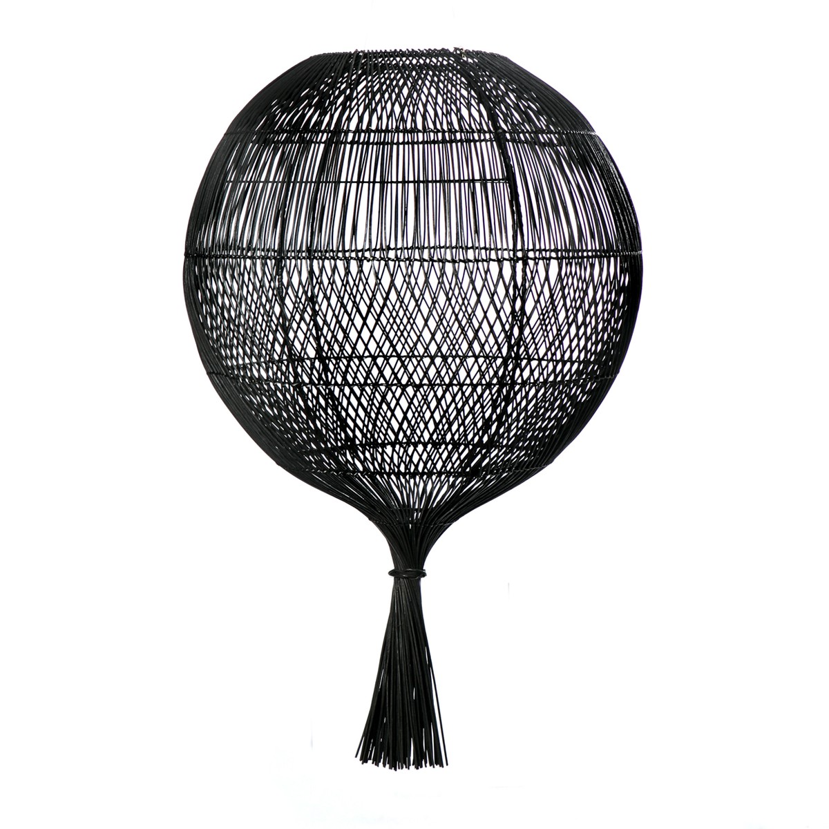Bazar Bizar  Suspension-Lampe Wonton noire  50x50x80cm