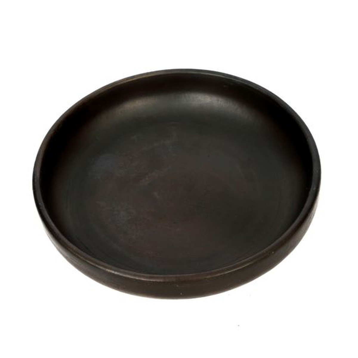 Bazar Bizar Ethnique Assiette creuse Terre brulée  22x5cm