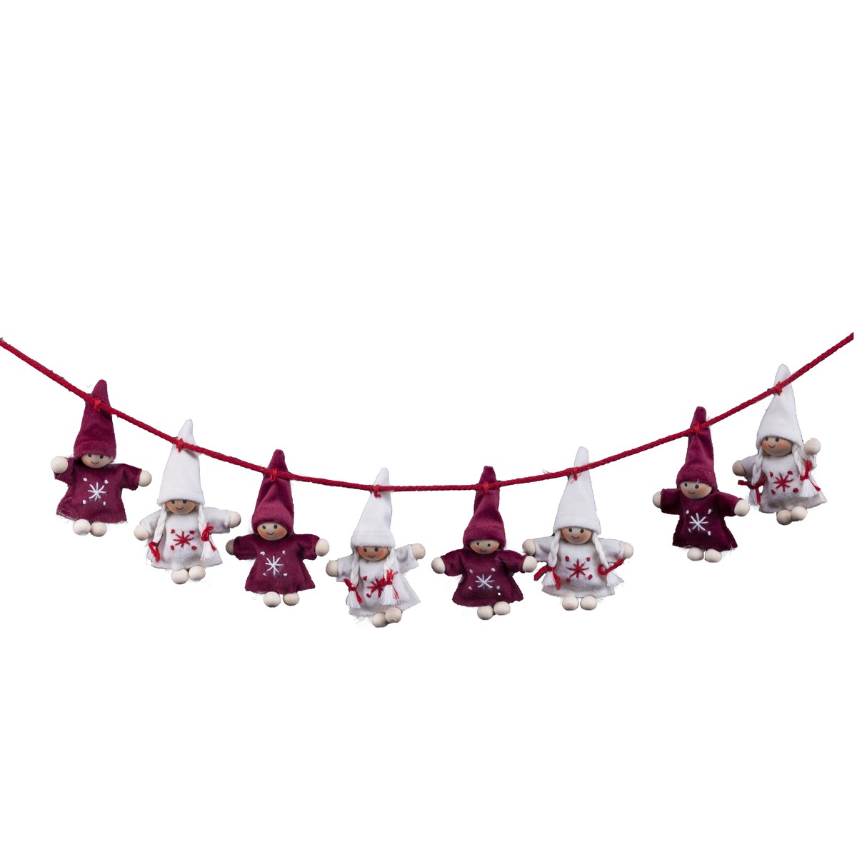 Schilliger Design  Guirlande Lutins avec flocons  120cm