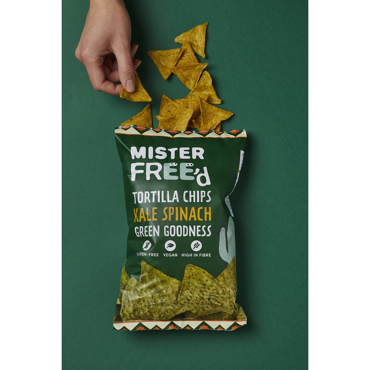 Mister Free'd  Tortilla Chips Chou Kale & Epinards BIO  135gr