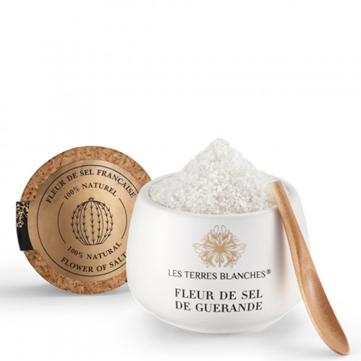 Sel, LES TERRES BLANCHES Fleur de sel de Guérande 100 gr Schilliger