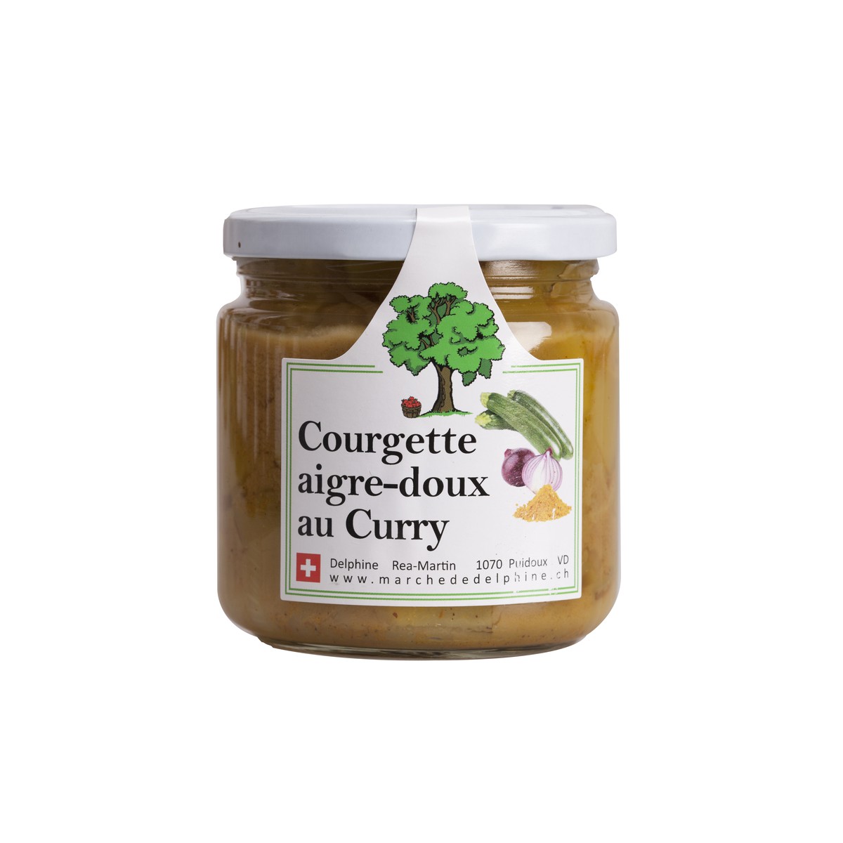 Le marché de Delphine  Courgette aigre-doux au Curry 420g  420g