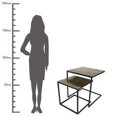 Schilliger Sélection  Table Gigogne carrée or  40x40x40cm/50x50x50cm