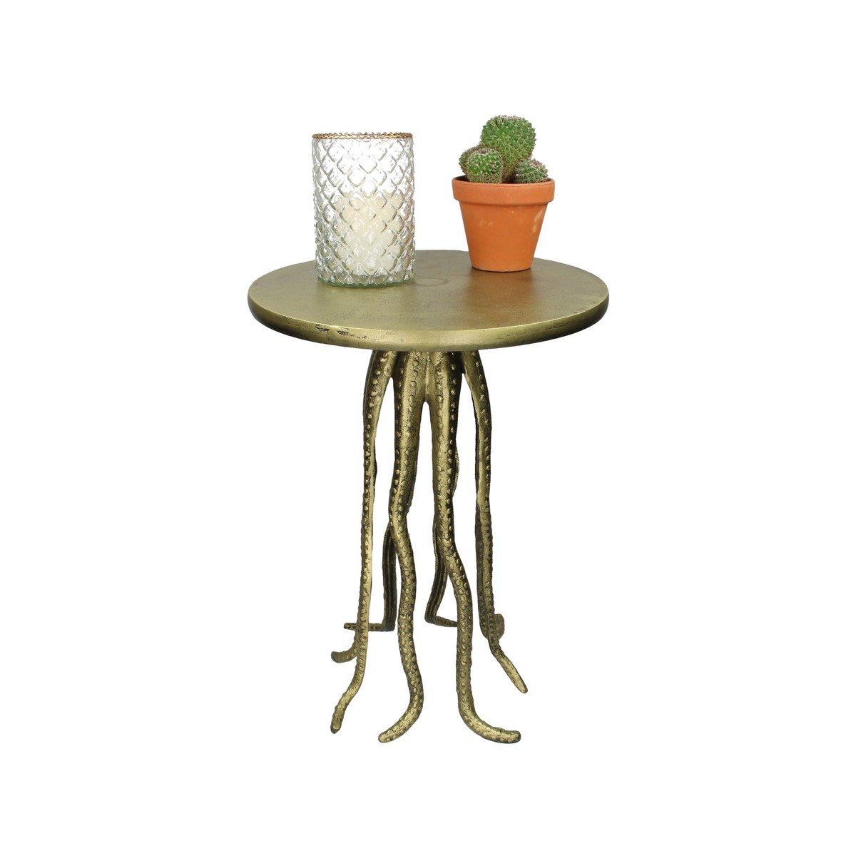 Schilliger Sélection  Table d'appoint Pieuvre bronze  38x38x50cm