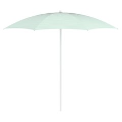 Fermob Shadoo Parasol Shadoo diam 250 cm mât blanc Bleu cyan clair Diam 250cm. Hauteur 227 cm