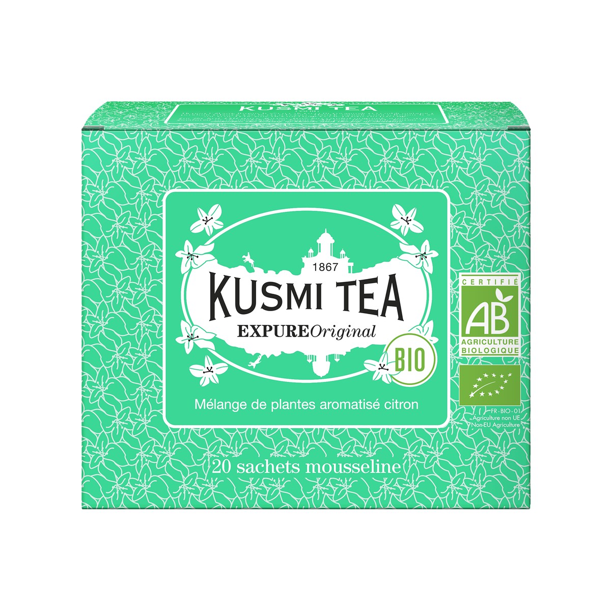 Kusmi Tea  Expure Original Bio - Etui 20 sachets mousseline  40gr