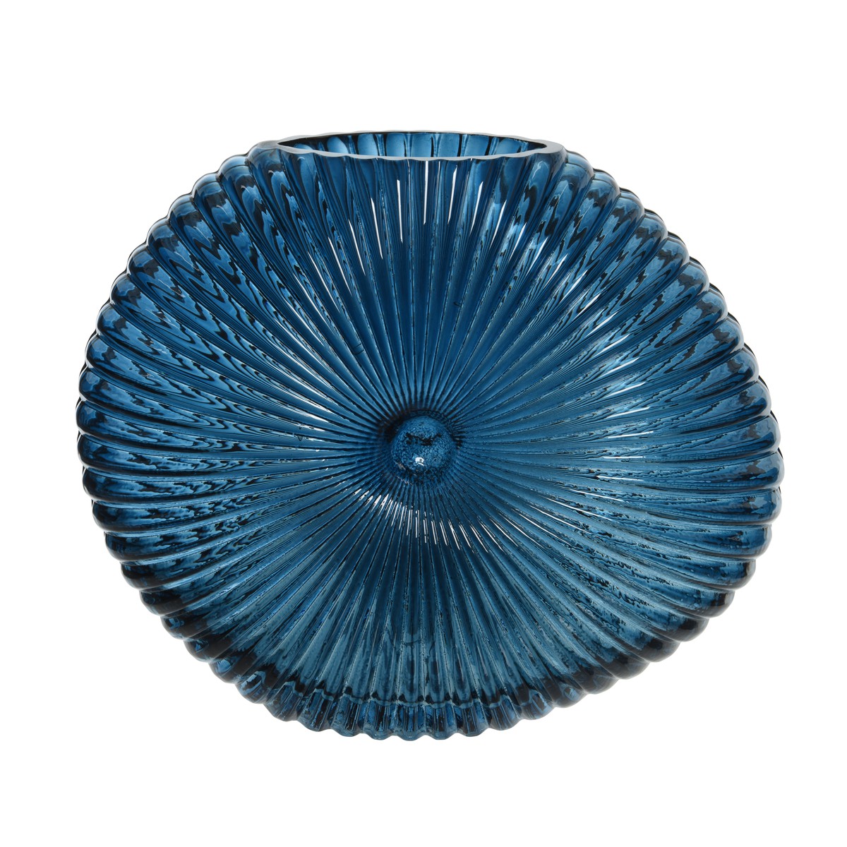 Schilliger Sélection  Vase coquillage bleu Bleu de minuit 14x30x24.5cm