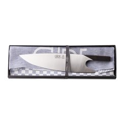  Güde the knife en Ebène, couteau de chef avec coffret cadeau  poids: 400g