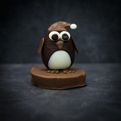 Chalet Chocolat  Pingouin hivernal mi-praliné mi-chocolat, 130gr  130g
