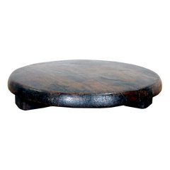 Les Restaurés, by Schilliger  Planche à chapati en teck ancien  30x25x6cm