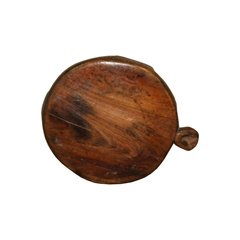 Les Restaurés, by Schilliger  Planche à chapati en teck ancien  30x25x6cm