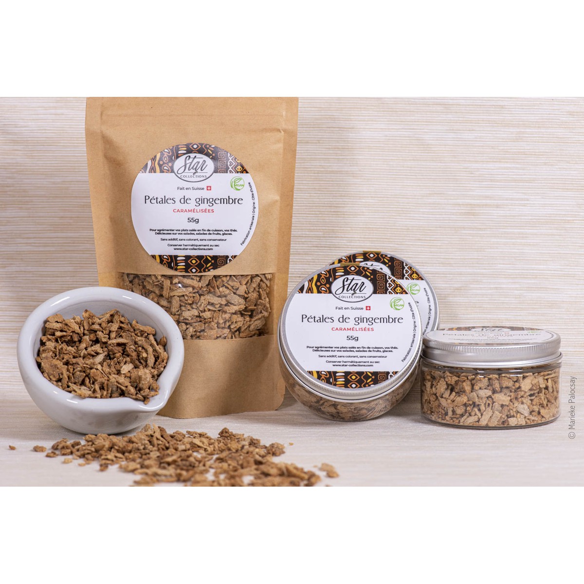 Star Collections  Pétales de gingembre caramélisé  55gr