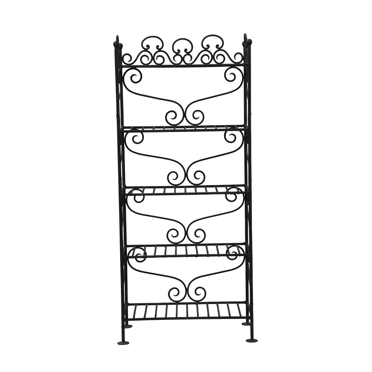 Les Restaurés, by Schilliger  Etagère en fer forgé  44x23x103cm