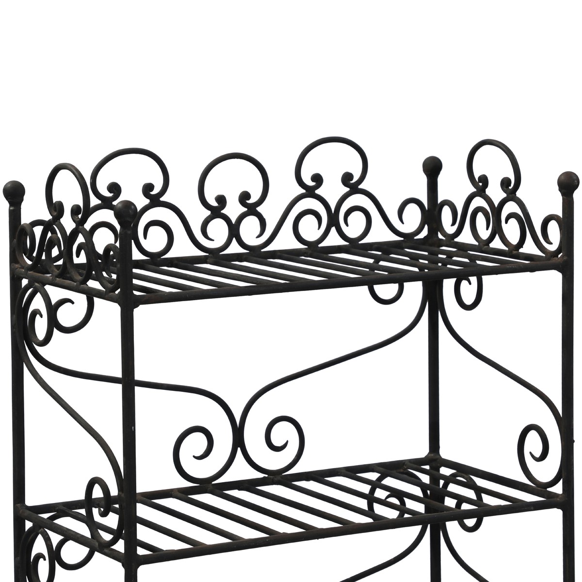 Les Restaurés, by Schilliger  Etagère en fer forgé  44x23x103cm