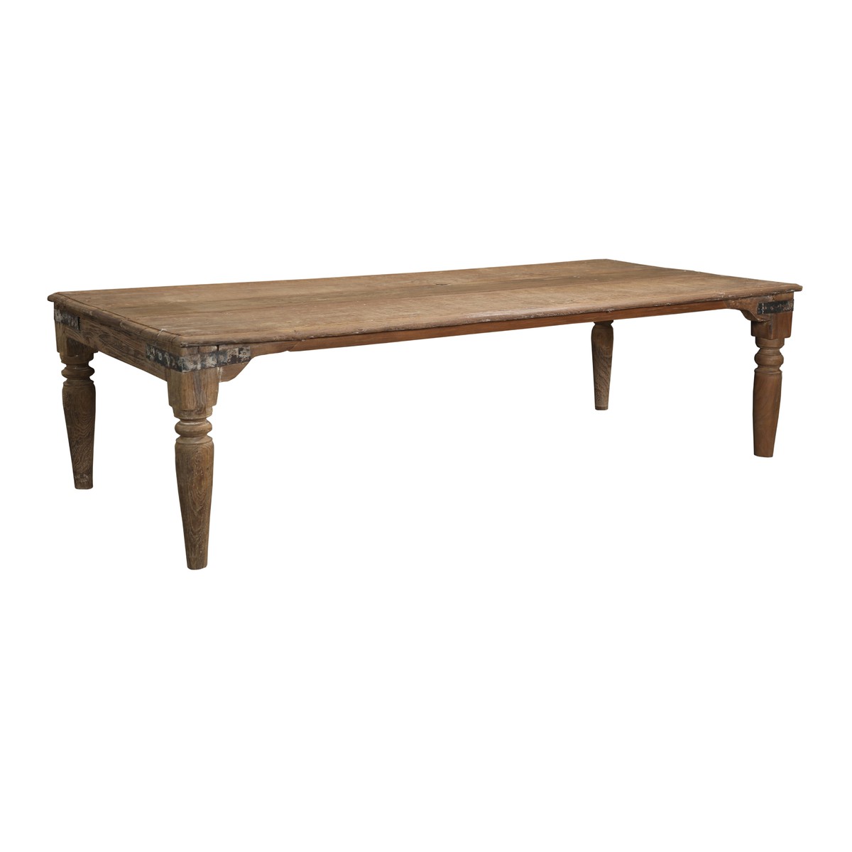 Les Restaurés, by Schilliger  Table basse en teck ancien  180x80x47cm