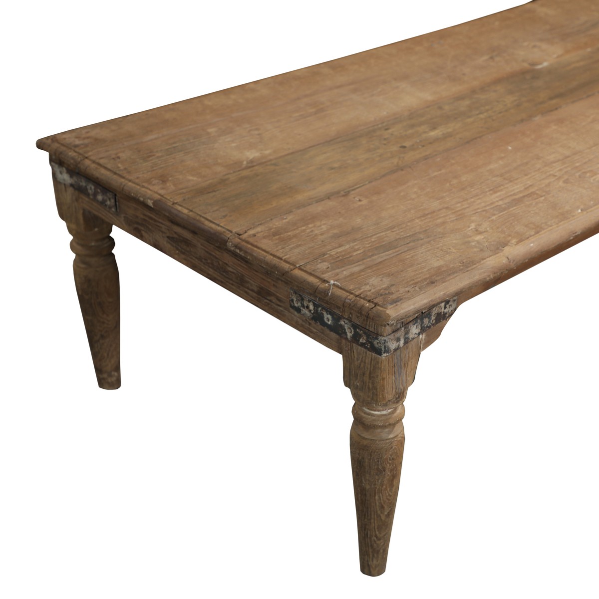 Les Restaurés, by Schilliger  Table basse en teck ancien  180x80x47cm