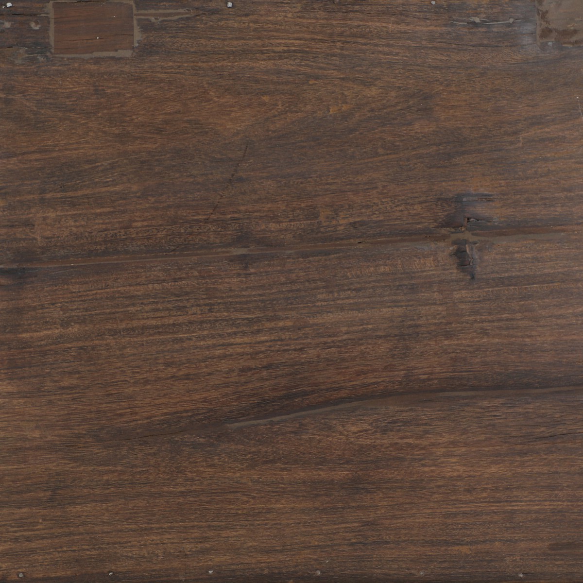 Les Restaurés, by Schilliger  Table d'appoint en teck ancien  75x60x14cm