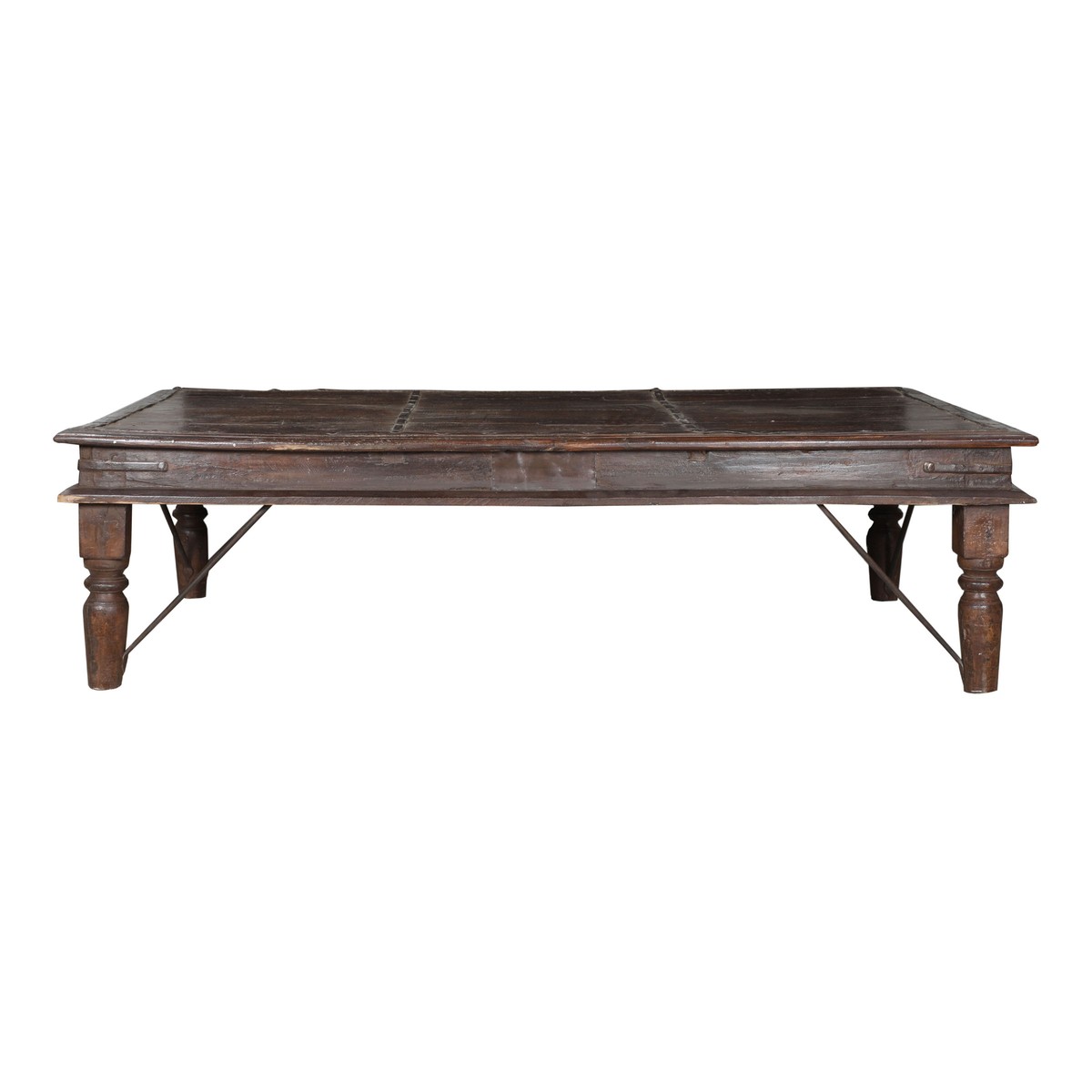 Les Restaurés, by Schilliger  Table rectangle en teck ancien Sans couleur 183x100x50cm