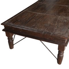 Les Restaurés, by Schilliger  Table rectangle en teck ancien Sans couleur 183x100x50cm