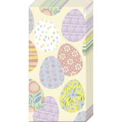 Ihr  Mouchoirs EGGSTRA EGGS Blanc crème 21x21cm