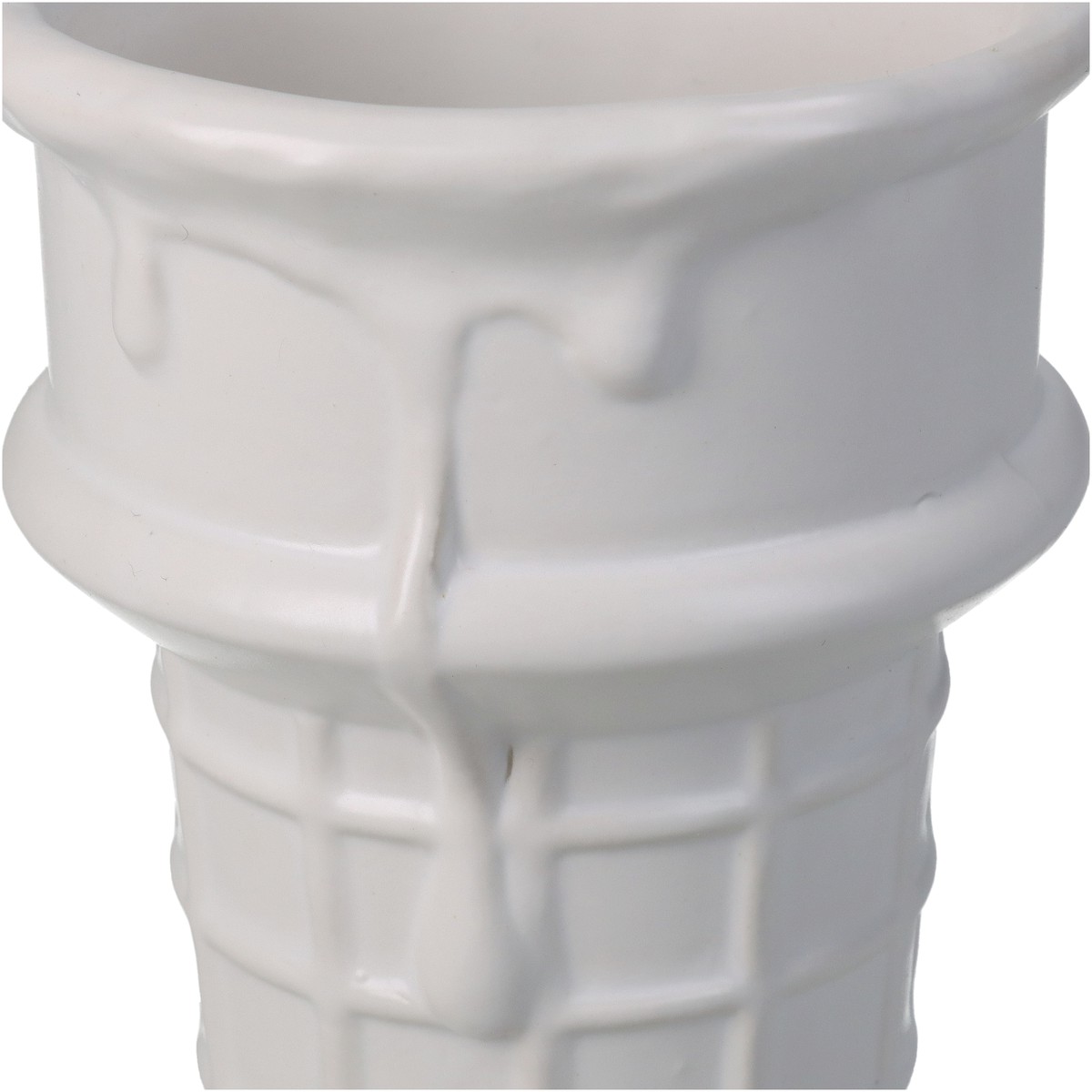 Schilliger Sélection  Cache-pot Cornet de glace blanc Blanc 8.8x8.8x14.8cm