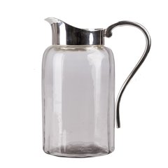 Schilliger Design  Pichet en verre et argent Sans couleur 22cm