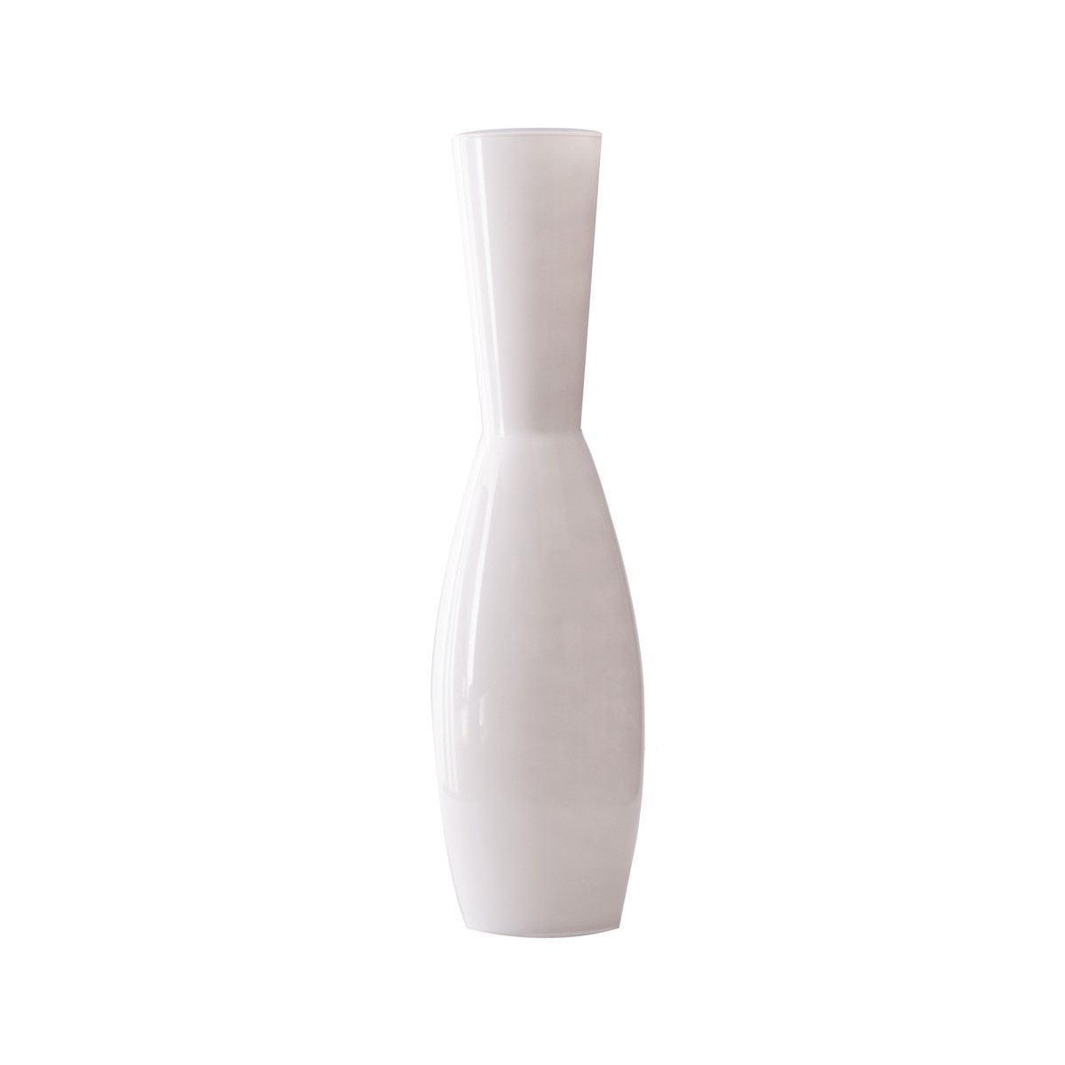 Schilliger Sélection Norverre Vase blanc mat en verre Blanc 22x82cm