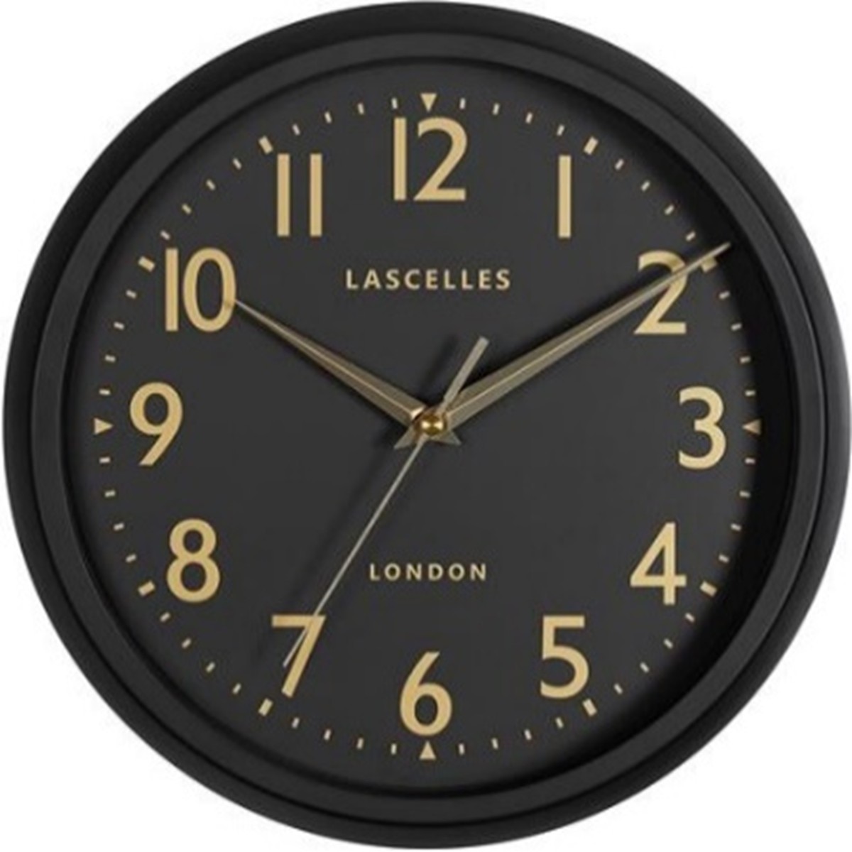   Horloge Retro en noir matte avec balayage de la trotteuse 30cm DECO/LASC/BL  30cm