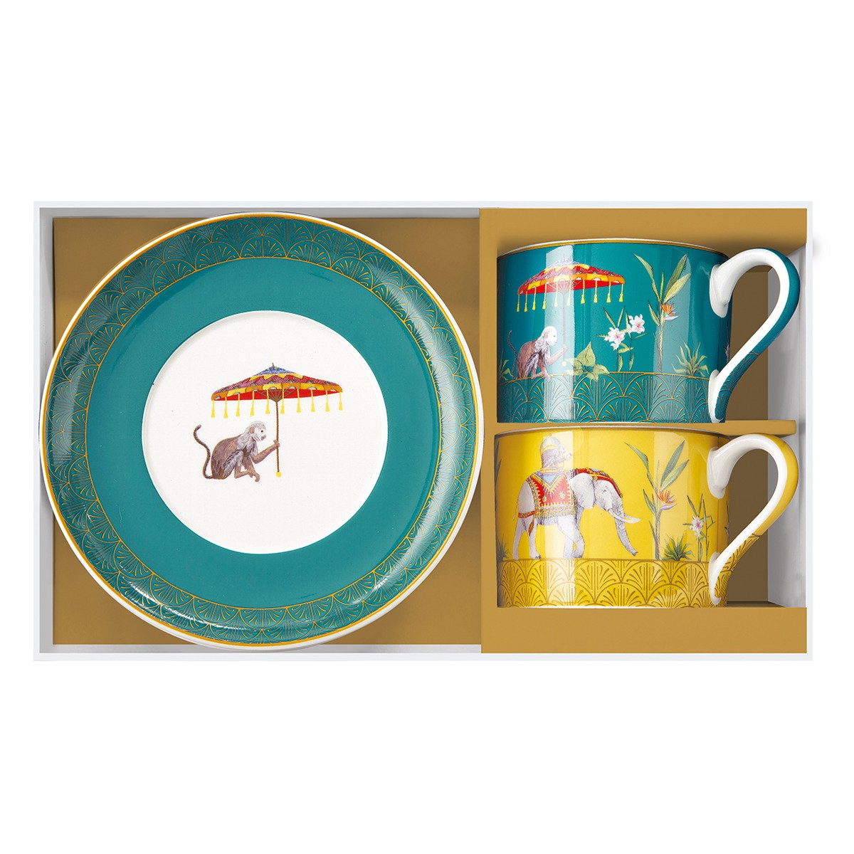 Set De 2 Mugs PPD 'Sisi And Vienna' En Porcelaine 350 Ml | Boîte Cadeau