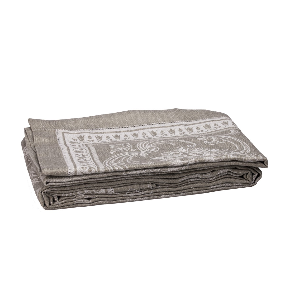  FRENCH MELODY Nappe Jacquard French Melody 170x360cm Gris taupe 170x360cm