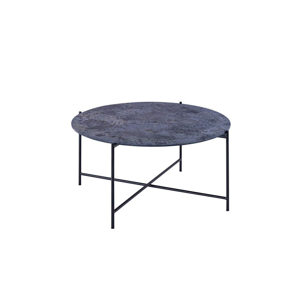 Schilliger Design  Table d'appoint Saint-Luc ronde Noir 78x40cm
