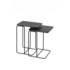 Schilliger Design  Table d'appoint Nendaz rectangle (vendue à la pièce) Gris plomb 46x31x62cm